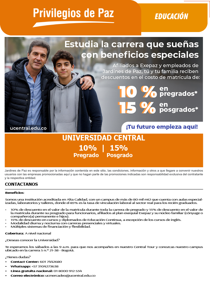 Recurso 27U CENTRAL OCT - Educaci&oacute;n